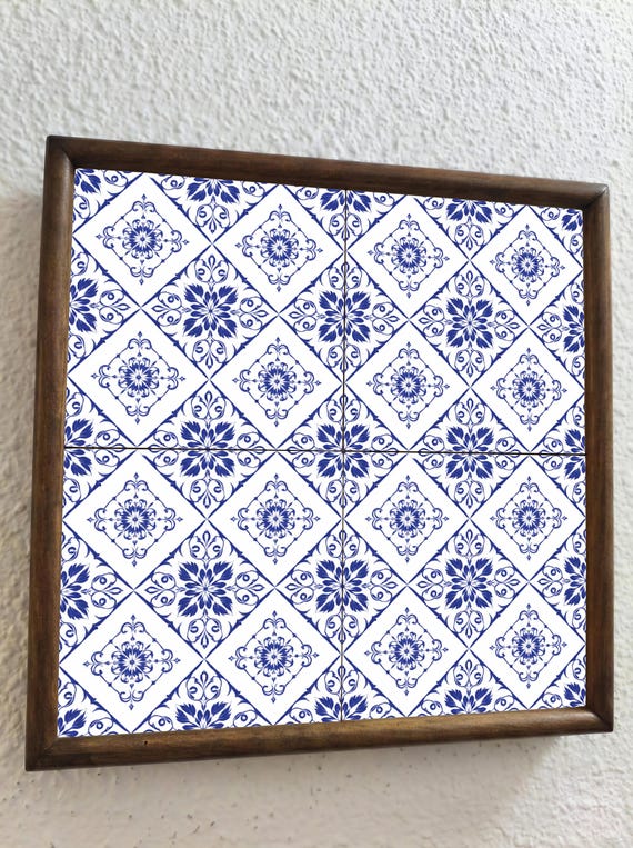 Floral en azul de Delft