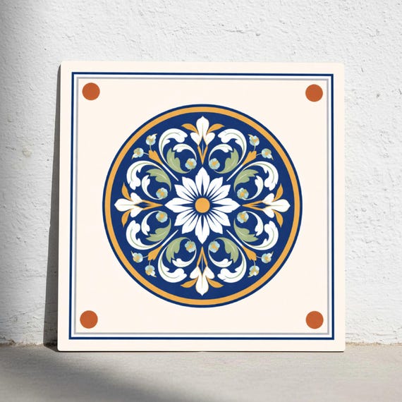 Versailles medallón — Azulejo decorativo de Cerámicas La Noria