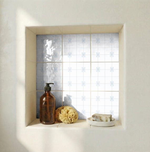 Scandi blanco — Azulejo decorativo de Cerámicas La Noria
