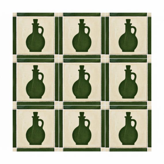 Verde olivo Oil Bottle — vista 3