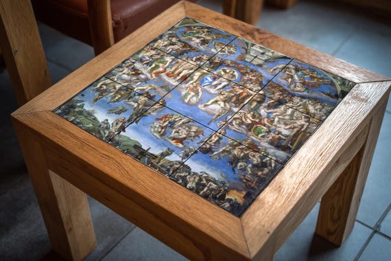 Mural de azulejos del Juicio Final