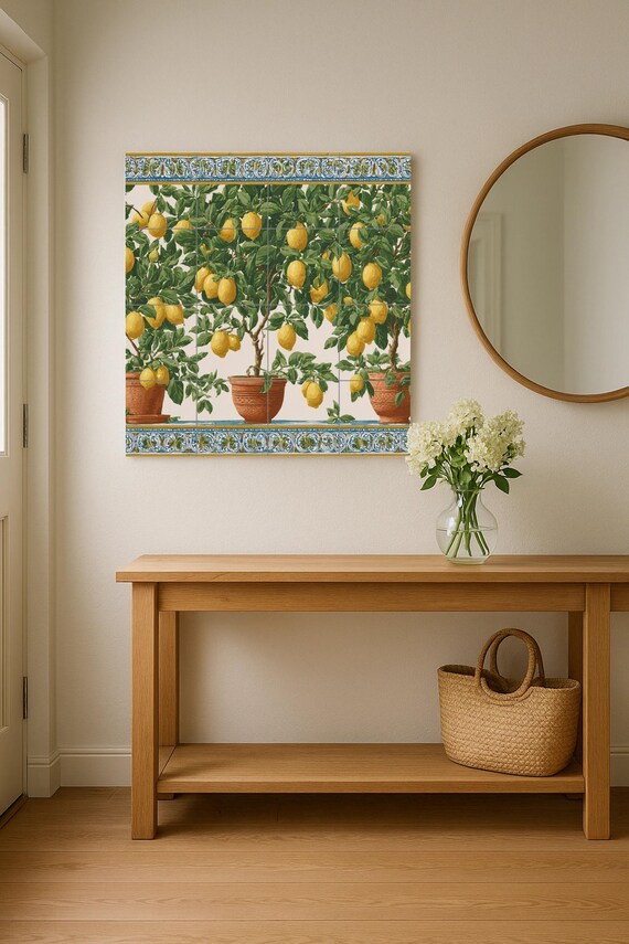 Mural de azulejos de limonero — vista 2