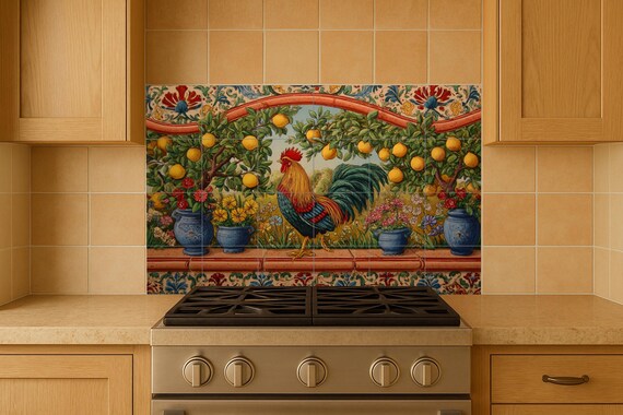 Mural de gallo — vista 4