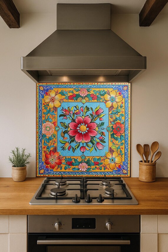 Mural cerámico con arte de camiones pakistaní — vista 3