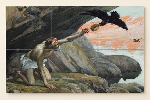 Mural del cuervo de Elías