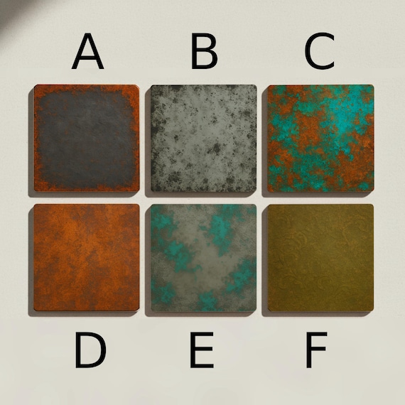 Abstractos / Decoración de azulejos con pátina de óxido industrial — vista 2