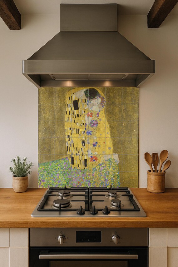 Mural de azulejos "El Beso" de Klimt — vista 4