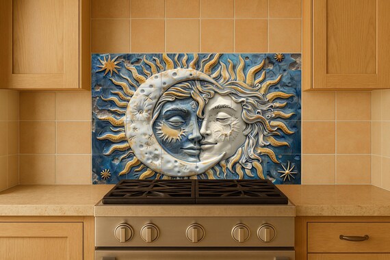 Mural de azulejos Sol y Luna — vista 4