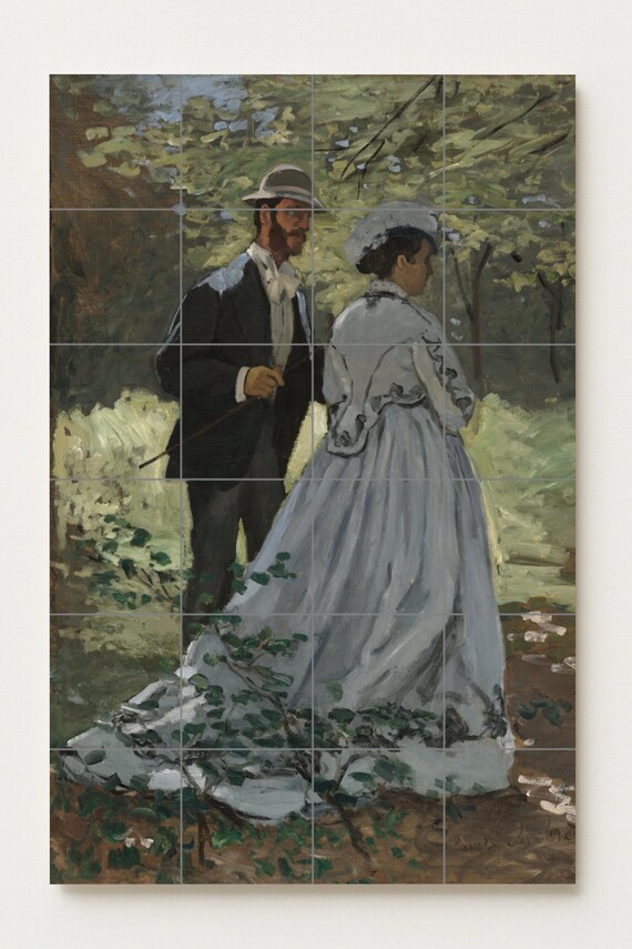 Mural de azulejos de cerámica de Bazille y Camille — vista 2