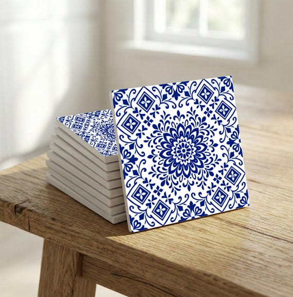 Tangier azul mosaico — vista 4