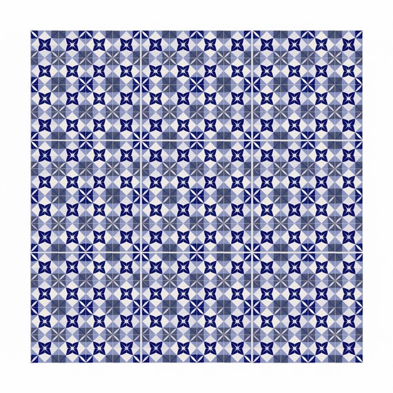 Lyon azul geométrico — vista 3