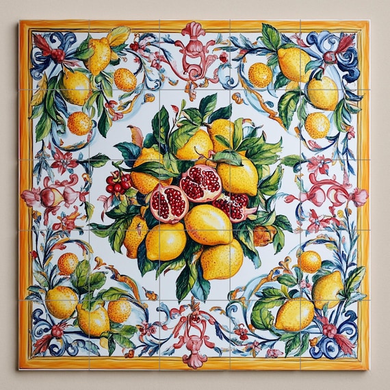 Mural de mayólica siciliana — vista 2