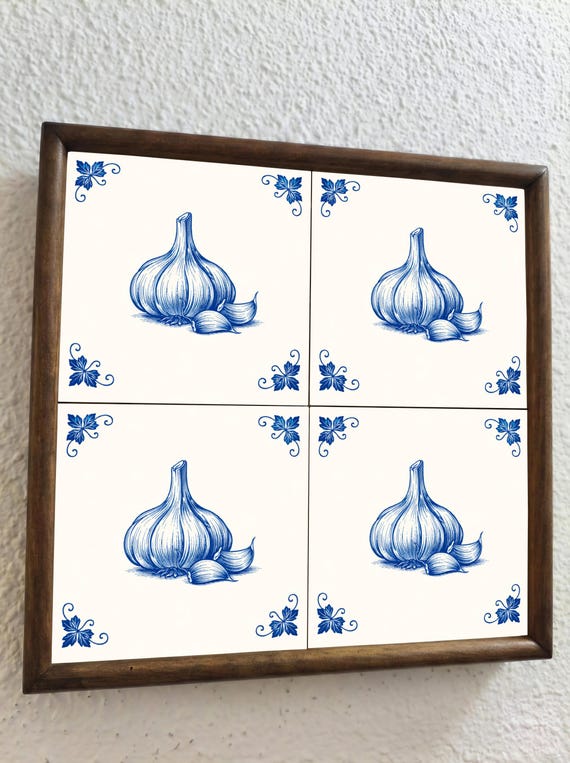 Garlic en azul de Delft — vista 2