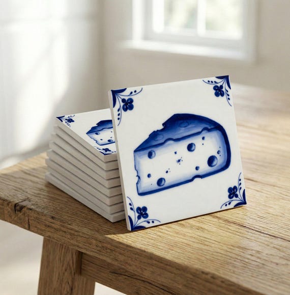 Queso en azul de Delft — vista 3