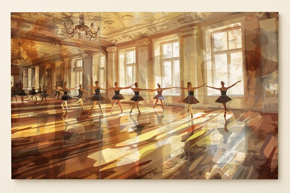 Mural de azulejos de ensayo de ballet — vista 3