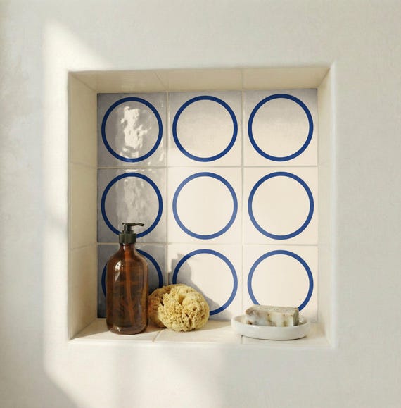 Azul círculo minimalista — vista 4