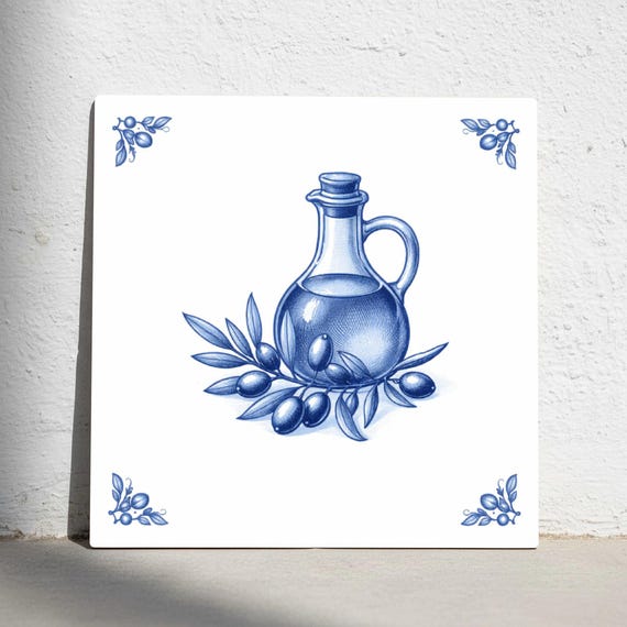 Cordoba olivo Oil — Azulejo decorativo de Cerámicas La Noria