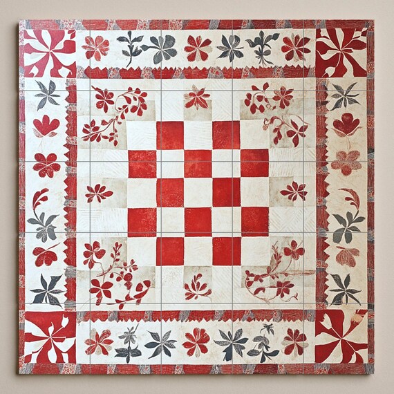 Mural de cerámica de cuadros croatas — vista 2