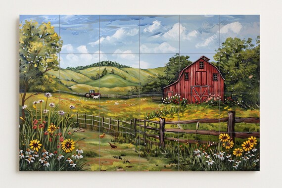Mural de una granja americana — vista 2