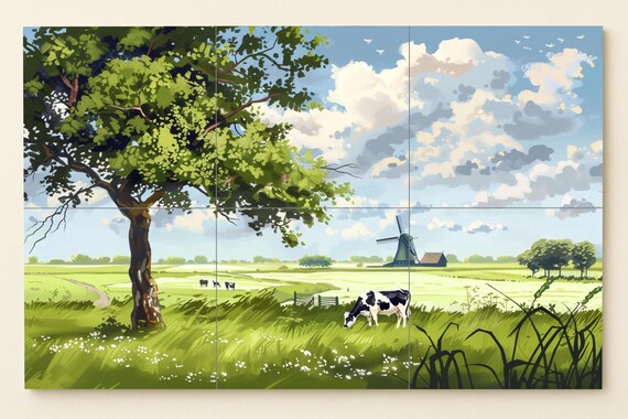 Mural de las llanuras doradas holandesas — vista 2
