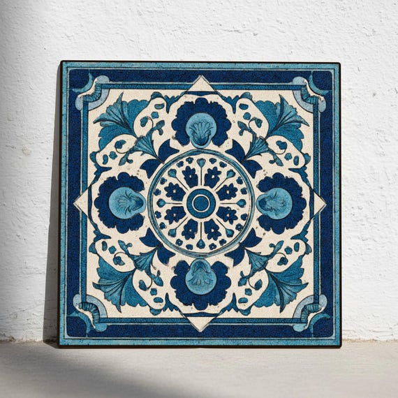 Bilbao azul — Azulejo decorativo de Cerámicas La Noria