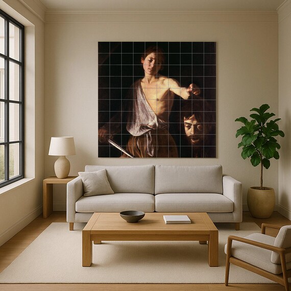 David con la cabeza de Goliat de Caravaggio — vista 3