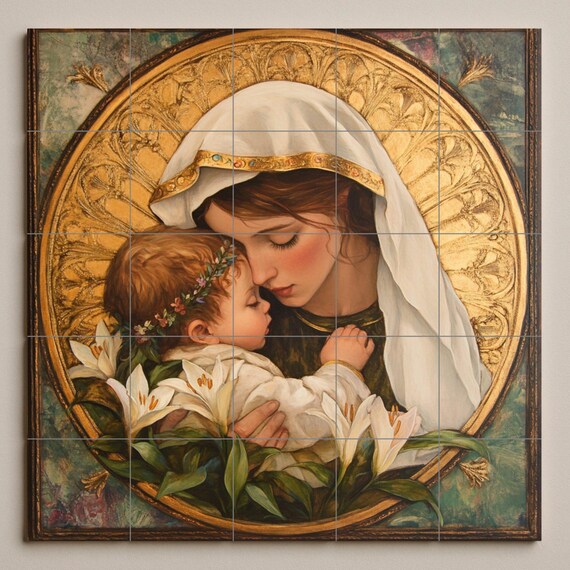 Mural cerámico mariano — vista 2