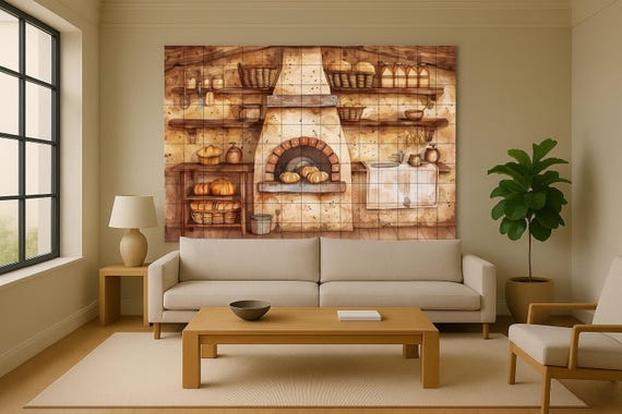 Mural de horno de panadería — Mural cerámico de Cerámicas La Noria