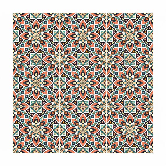 Mosaico mediterráneo geométrico — vista 2