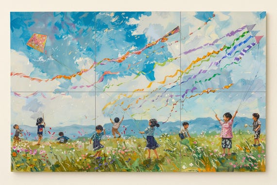 Mural Kodomo no Hi — Mural cerámico de Cerámicas La Noria