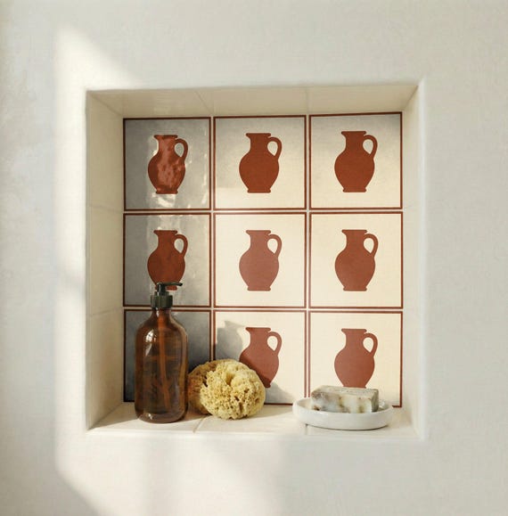 Terracota estilo Jug