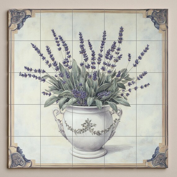 Mural de lavanda — vista 3