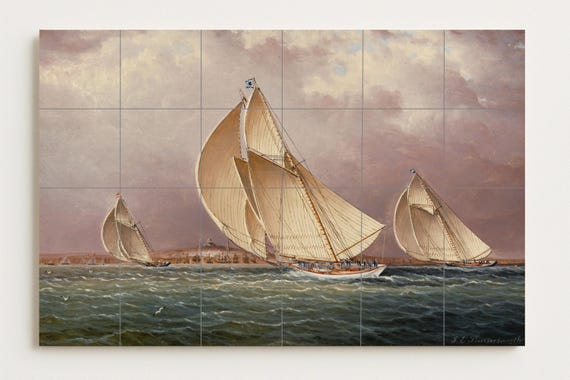 Mural de azulejos de La Gran Regata — vista 3