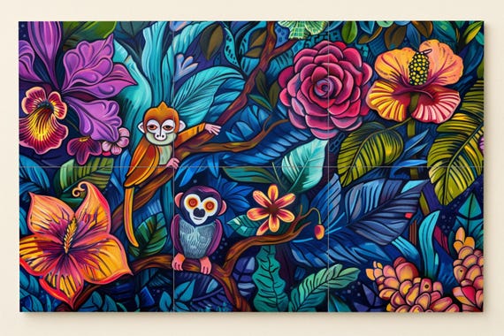 Mural de la selva amazónica — vista 3