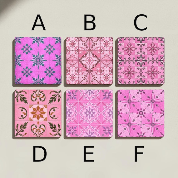 Vintage de azulejos rosas — vista 2