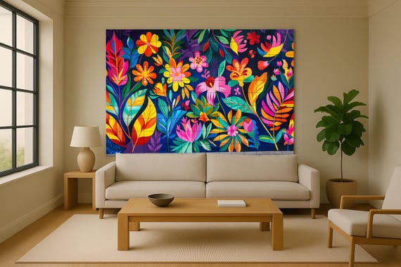 Mural floral colombiano — vista 4