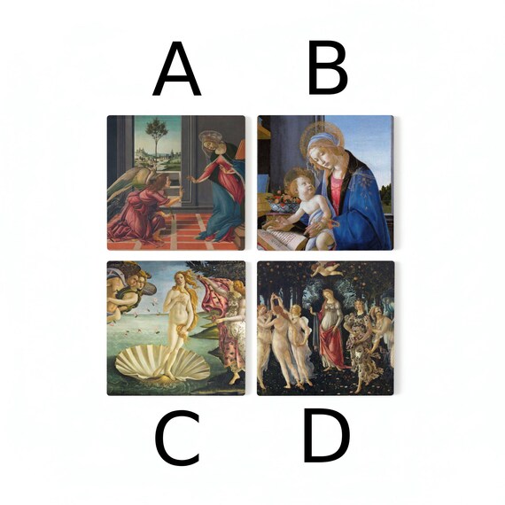 Botticelli, decoración de mesa de arte renacentista — vista 2