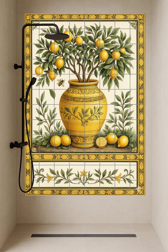 Limonero en jarrón ornamental — vista 3