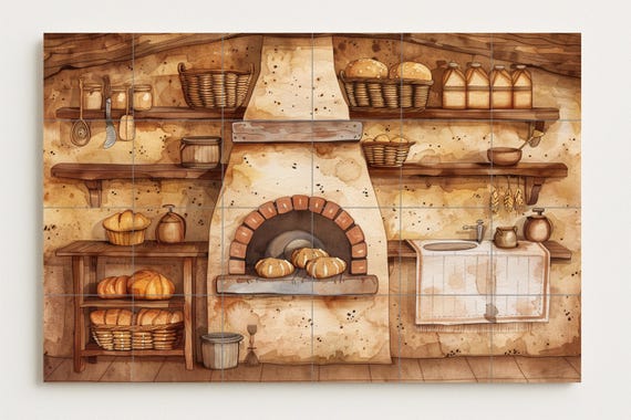 Mural de horno de panadería — vista 2