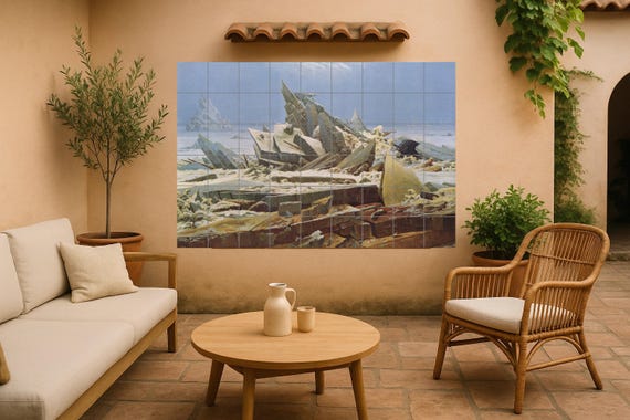 Mural de azulejos de cerámica "Mar de Hielo" — vista 4