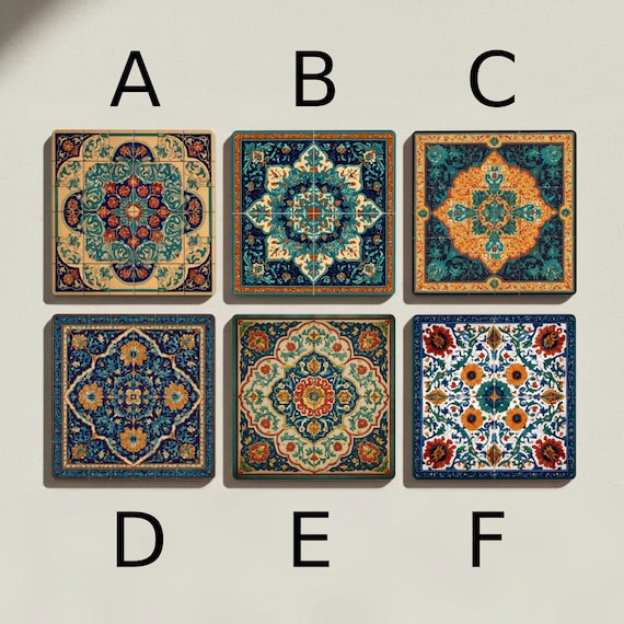 Qajar con diseño de medallón floral persa — vista 2