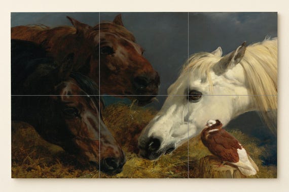 Mural de arte equino — vista 3
