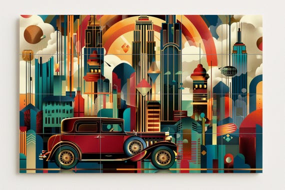 Mural Art Déco de Nueva York — vista 2