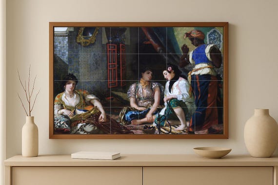 Mural de azulejos de cerámica "Mujeres de Argel" — vista 2