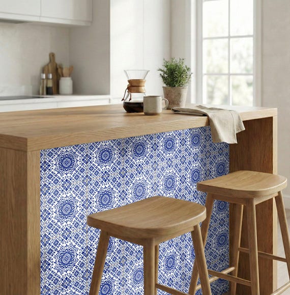 Tangier azul mosaico — vista 3