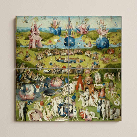 Mural de azulejos del Jardín de las Delicias de El Bosco — vista 3