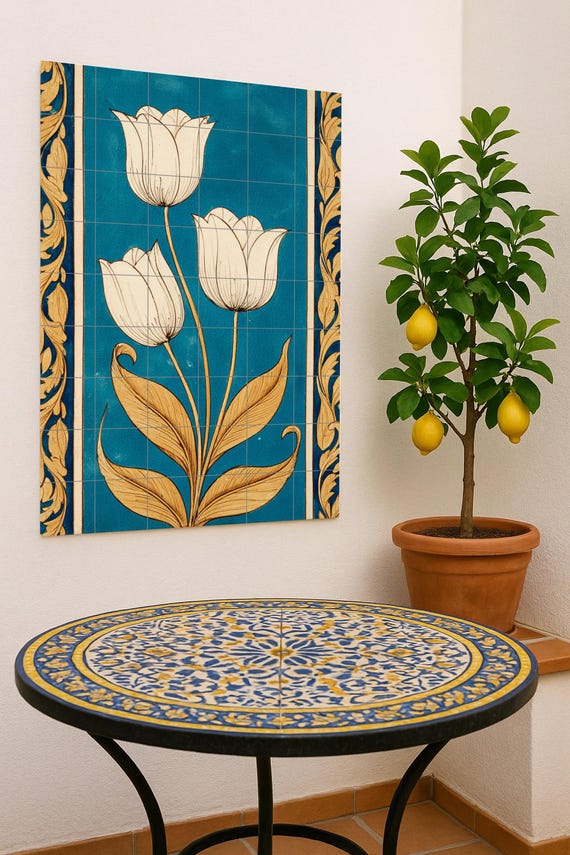 Armonía de Tulipanes Dorados — vista 2