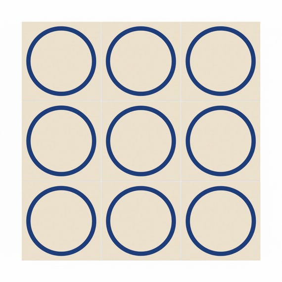 Azul círculo minimalista — vista 2