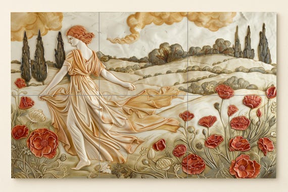 Mural de azulejos de la época romana clásica — vista 3