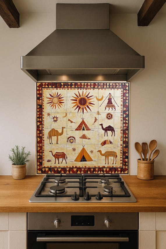 Mural cerámico del desierto de Mauritania — vista 4